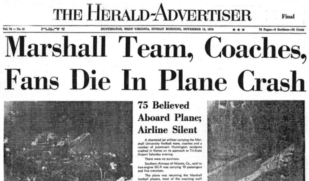 November 14 In History: The Marshall Team Died In A Crash