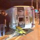 Crane Truck Crashed into Minibus
