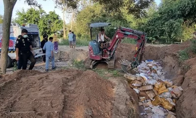 25 Tonnes of illegally Processed Meat Destroyed in Chon Buri Province