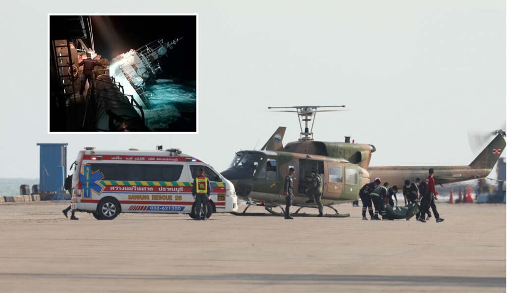 Thai Navy Recovers 5 More Bodies From Sunken Warship
