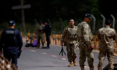 Anti-Bomb Police Conduct Operation Near Capital's Airport In Brazil