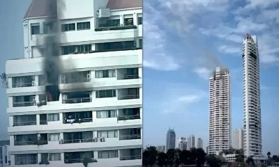 Fire Damaged a Condominium Unit in Bangkok's Klong San district