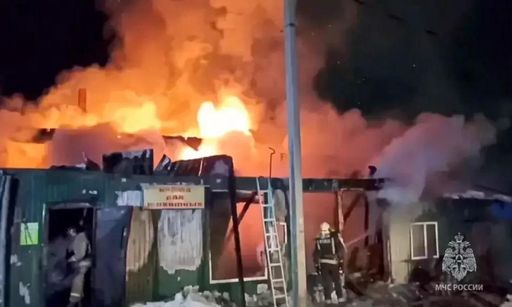 Fire Kills 22 At Illegal Shelter In Russia