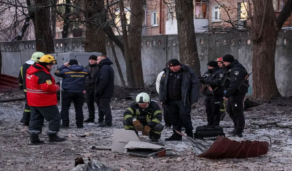 Russian Drone Strikes In Kyiv Damage 5 Buildings