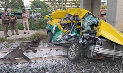 Taxi Driver Killed After Colliding with Passenger Train at Crossing