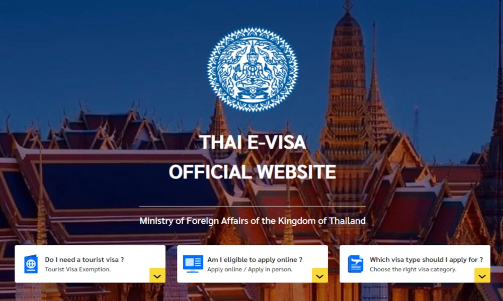 Thailand E-Visas Now Available in 38 Cities Worldwide