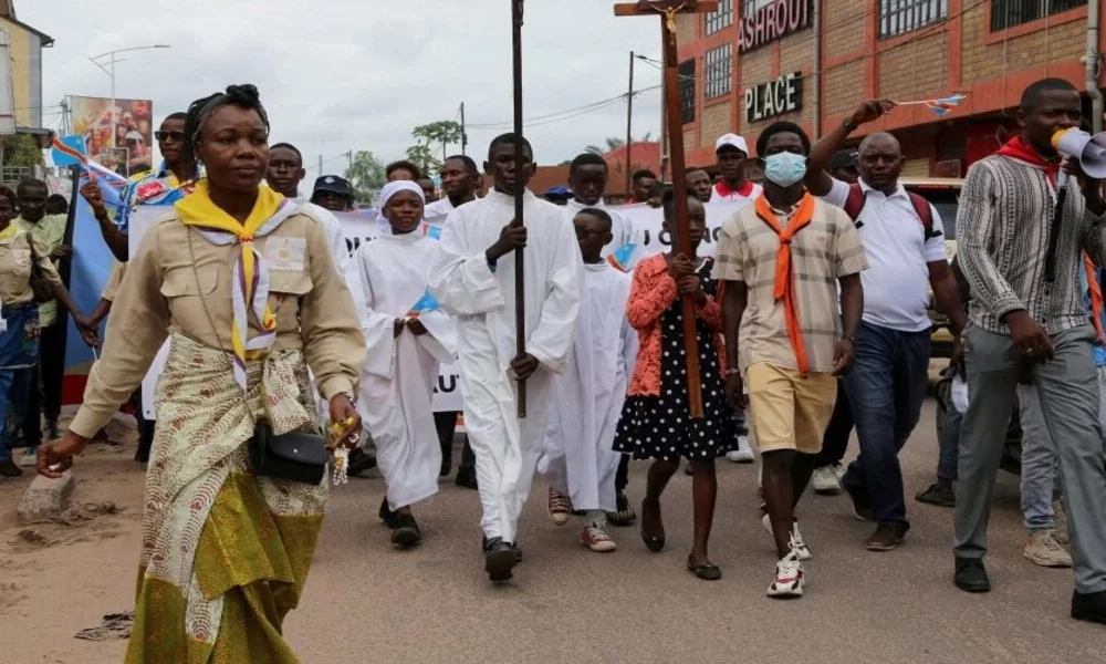 DR Congo Church Cleans Up After Blast Kills 14