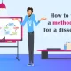 How To Write A Methodology As Part Of Your Dissertation