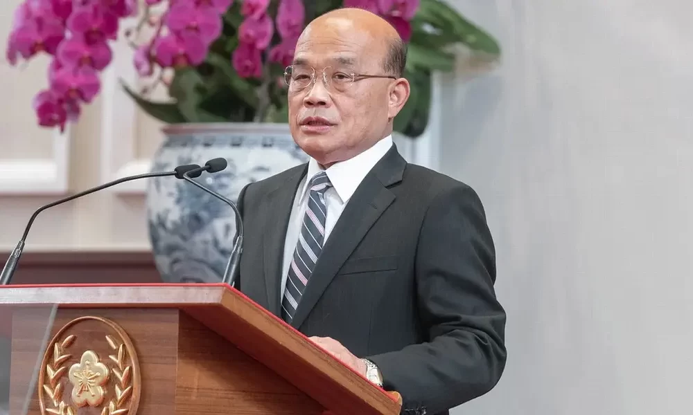 Taiwan Island's Executive Body 'Su Tseng-chang' Declares Resignation en masse