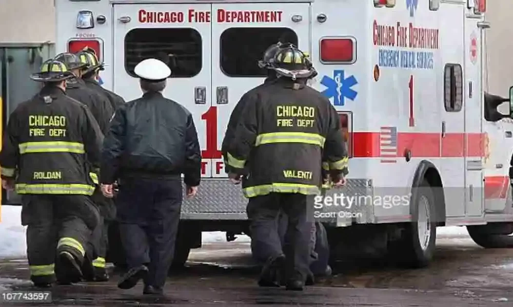 Chicago Fire Department Battles An Extra-Alarm Warehouse Fire
