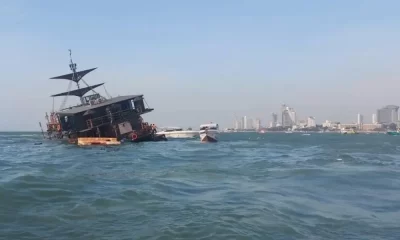 Pirate-Themed Ship Restaurant Sinks In Pattaya Beach