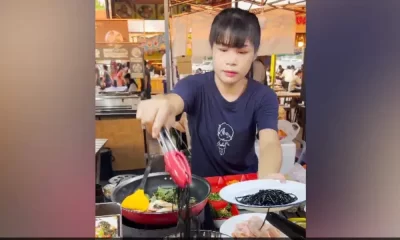 Watch Thailand’s Unique Dish Black Noodles Goes Viral, This Unique Thai Dish Has Left The Internet Confused