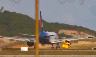 Azur Air Boeing 767 Engine Erupts in Flames During Takeoff in Phuket, Thailand