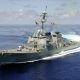 US Warship on High Alert Enters Taiwan Strait