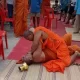 Brawl between Buddhist Monks at a Funeral over a Plastic Chair in Northeast Thailand