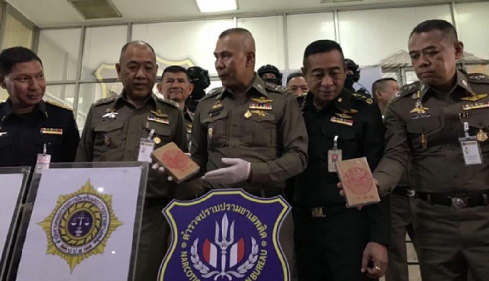 Police in Thailand Thwart 100Kg Narcotics Shipment to Australia