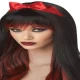 Red And Black Wig Styles for Cosplay