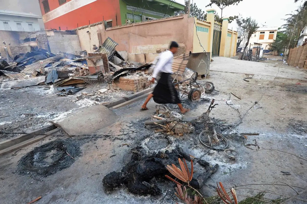 Myanmar's Military Kills and Burn 19 People, Including Four Children