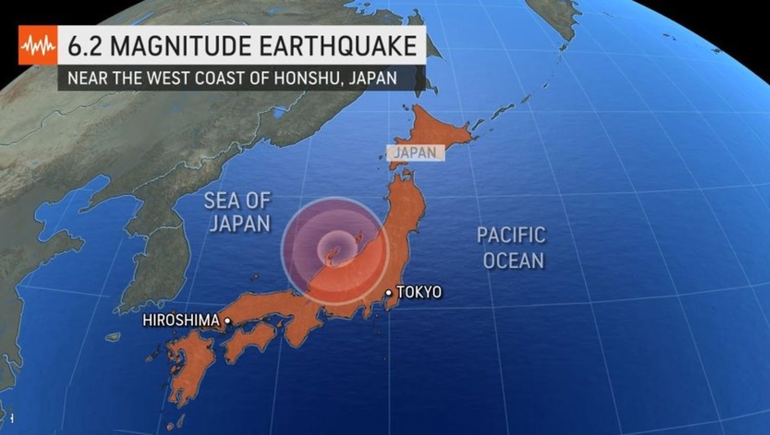 Magnitude 6.2 Earthquake Strikes Japan