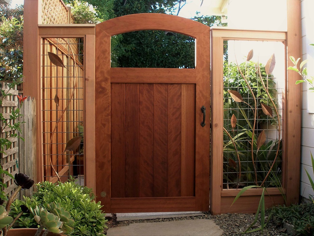 Privacy With a Wooden Gate