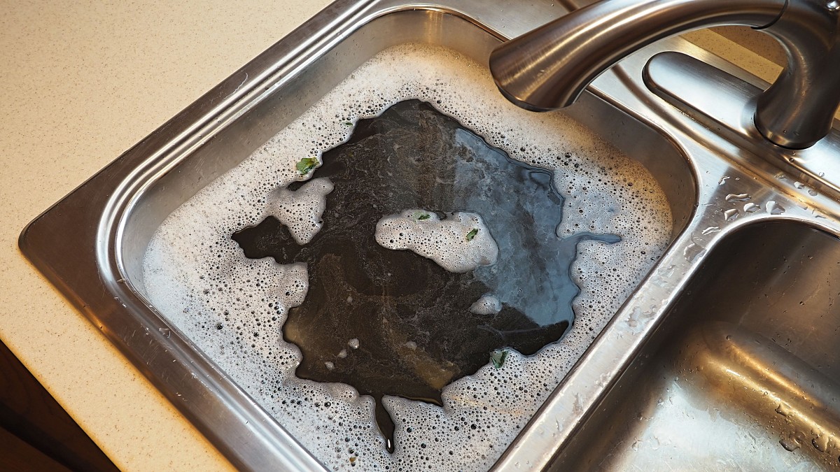 Clogged kitchen drains