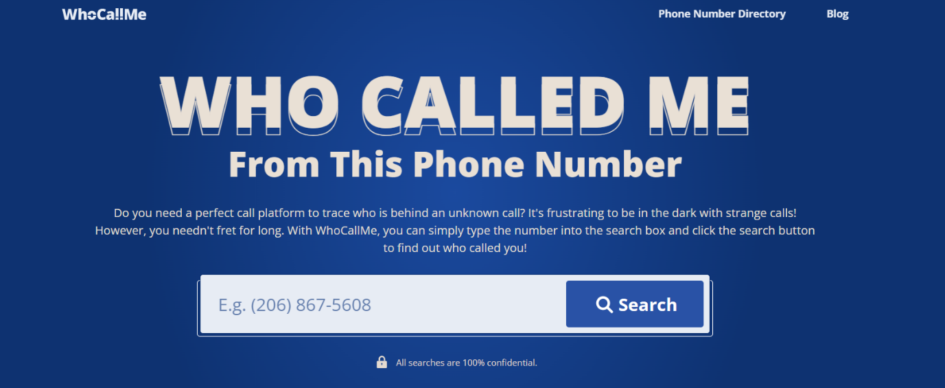 WhoCallMe the Best Reverse Phone Lookup Tool