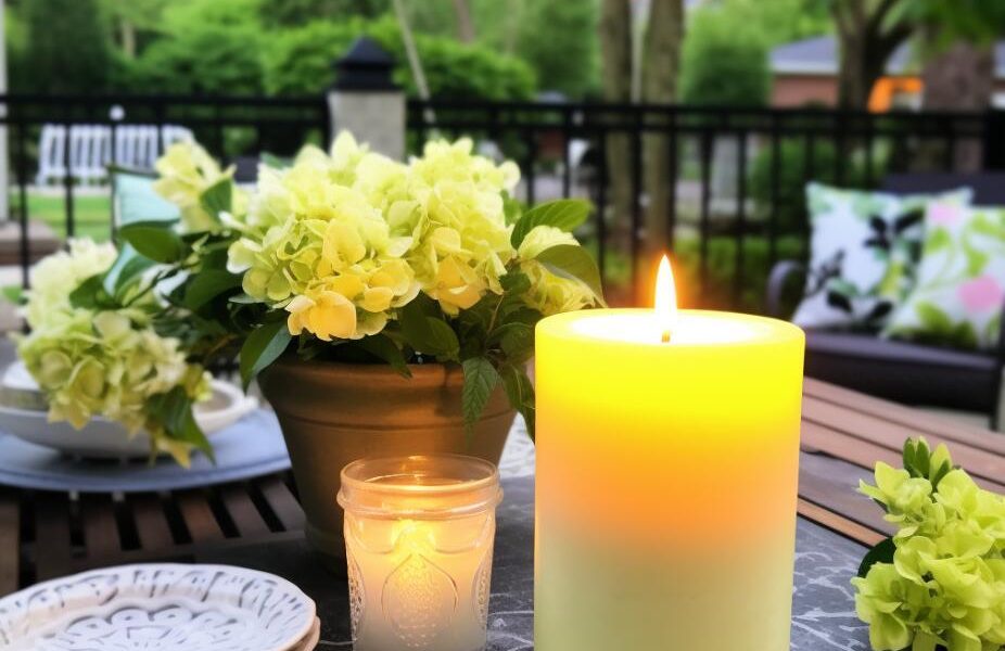 Enjoying Summer Nights with Citronella Pillar Candles