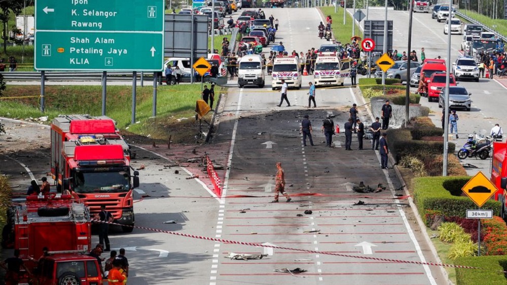 Plane Crashes on Four-Lane Highway Killing 10 in Malaysia