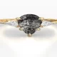 Salt and Pepper Diamond Rings