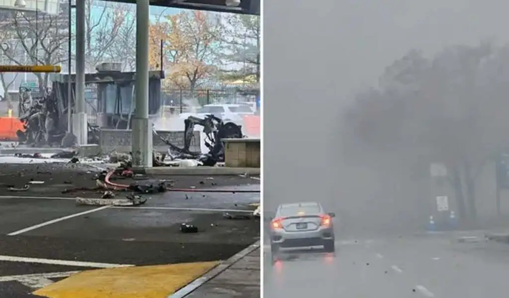 Massive Blast At Rainbow Bridge On US-Canada Border Near Niagara Falls.
