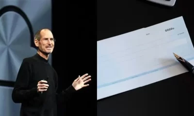 Steve Jobs, Apple Co-Founder, Struck Gold At Auction With a $4 Check From 1976.