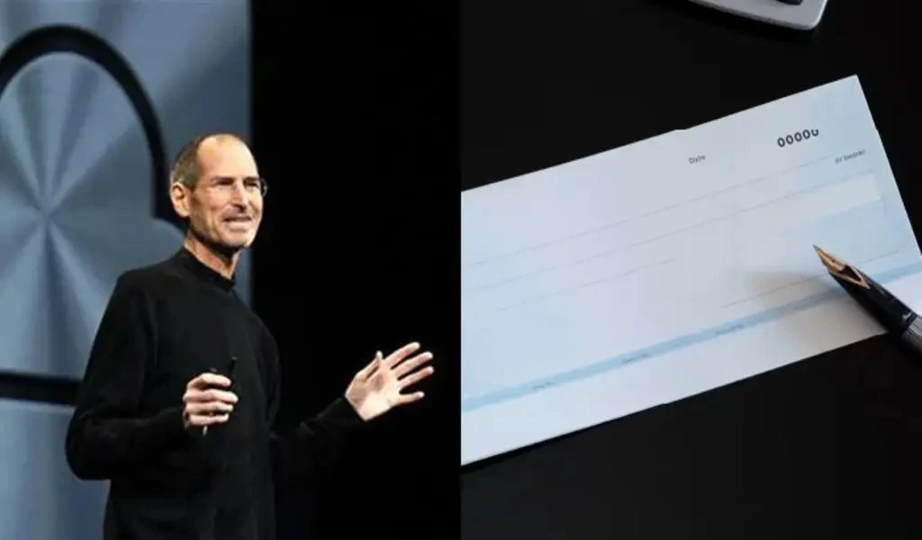 Steve Jobs, Apple Co-Founder, Struck Gold At Auction With a $4 Check From 1976.