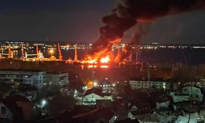 Russian Warship Novocherkassk Stuck in Black Sea Port