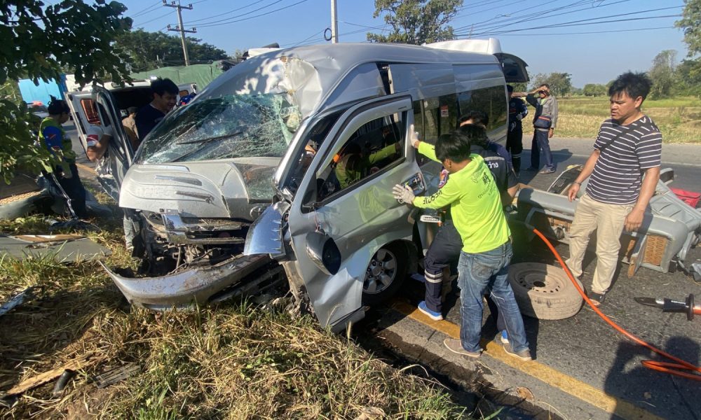 Van Crash in Chaiyaphum Kills Monk and 3 Elderly Women