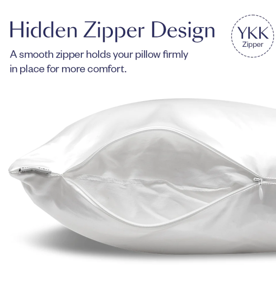 White Queen Zippered Pillowcase