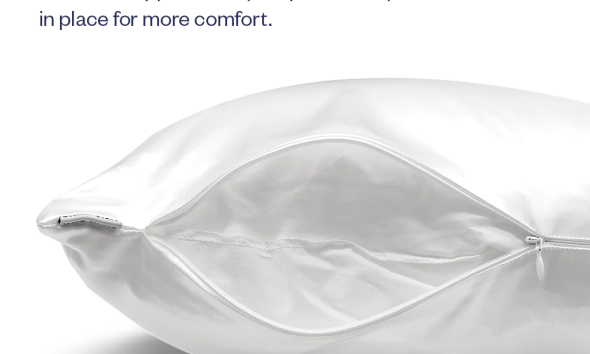 White Queen Zippered Pillowcase