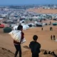 In South Gaza, Battles Rage As Heavy Rain Hits Displaced People