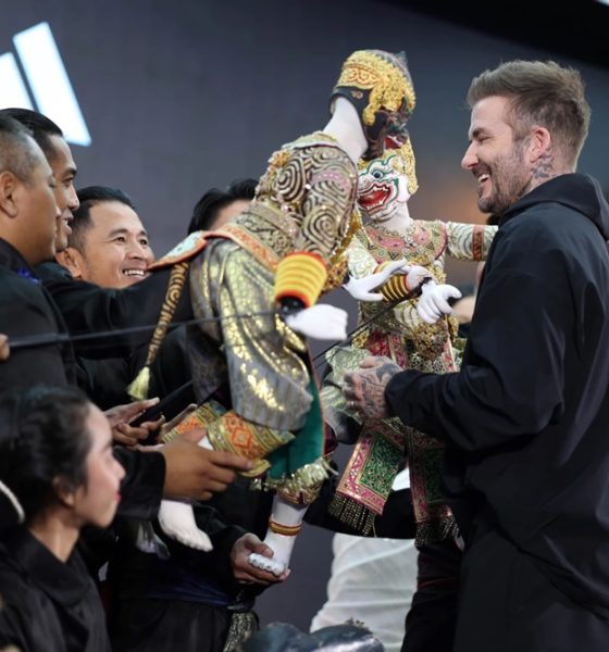 Football Fans Cheer on David Beckham at CentralWorld