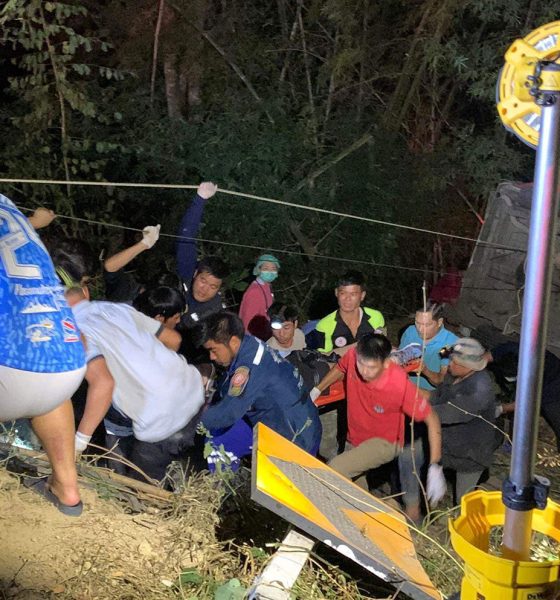 Passenger Van Crashes in Northern Thailand Killing Driver, Injuring 13 Danish Tourists