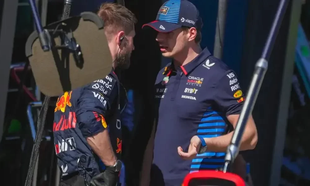 F1 Star Max Verstappen's Car Catches Fire In Poor Weather At The Australian Grand Prix