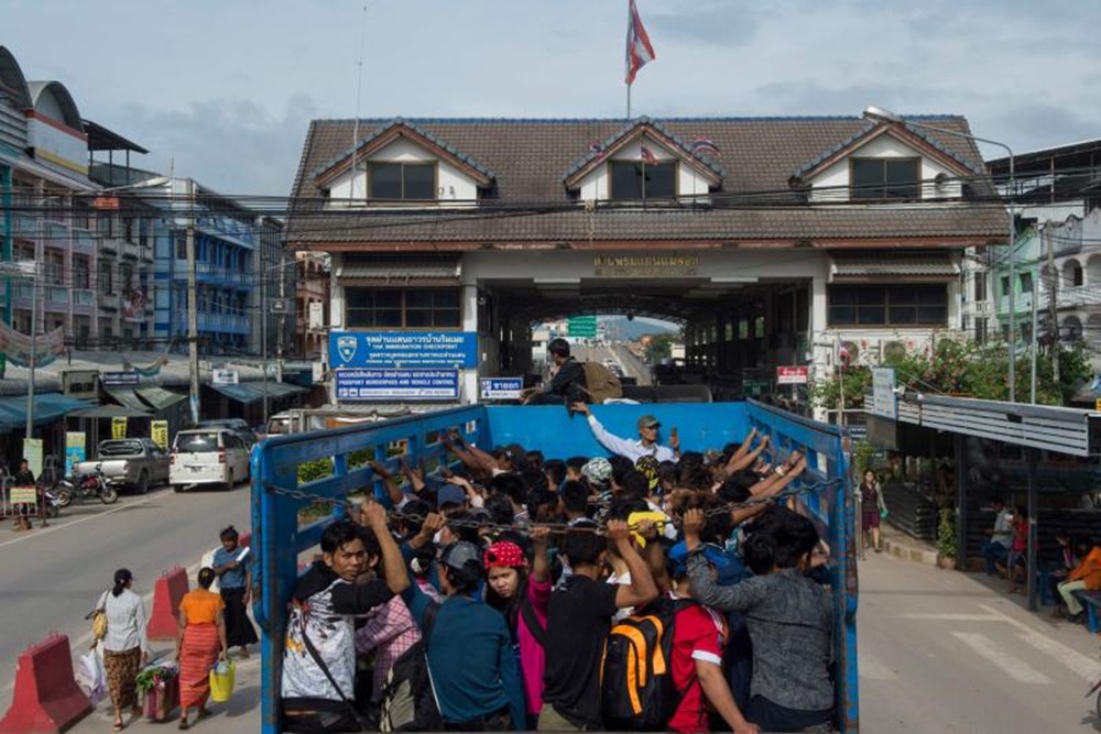 People Fleeing Myanmar