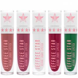 A group of liquid lipsticks Description automatically generated